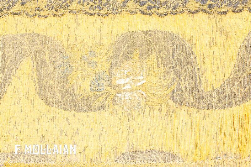 Tejido imperial chino antiguo de seda y metal (Kesi) n°:30123488